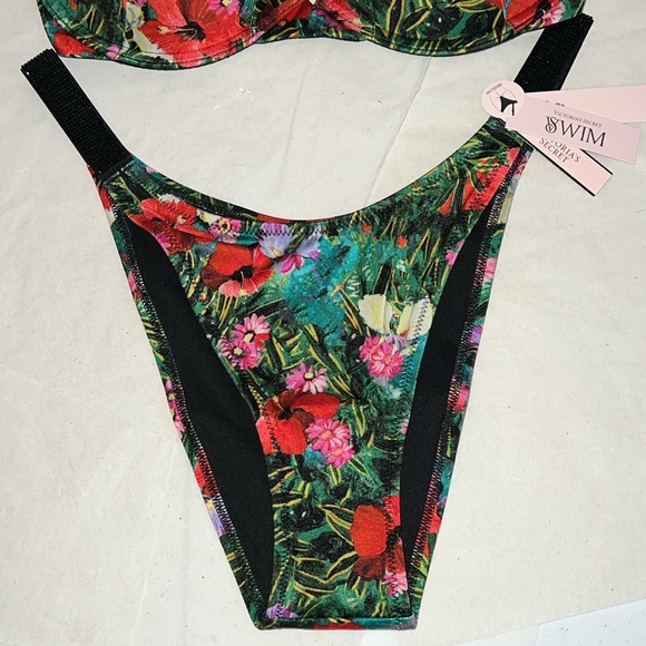 2pcs 36DD & L Victoria’s Secret Swim Push Up Top & Barzilian Bikini Bottom - Picture 6 of 16